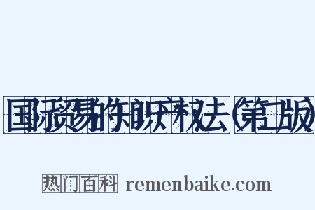 国际贸易的知识产权法（第二版）是什么意思的图片